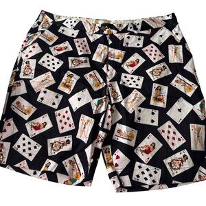 Loudmouth Golf Pinup Girl Card Poker Golfer Shorts 44